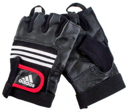 Adidas Trainingshandschuhe Kunstleder S/M Handschuhe Hanteln Grips Sport - Afbeelding 1 van 1
