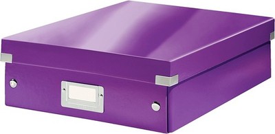 LEITZ Organisationsbox Click & Store WOW groß violett
