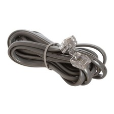 Telephone Cord 7ft Landline Male to Male 6P4C RJ11 Cable 2 Lines Fax Modem
