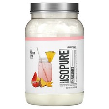 2 X Isopure, Infusiones Proteína en Polvo, Tropical Punch, 1.98 lb (900 g)