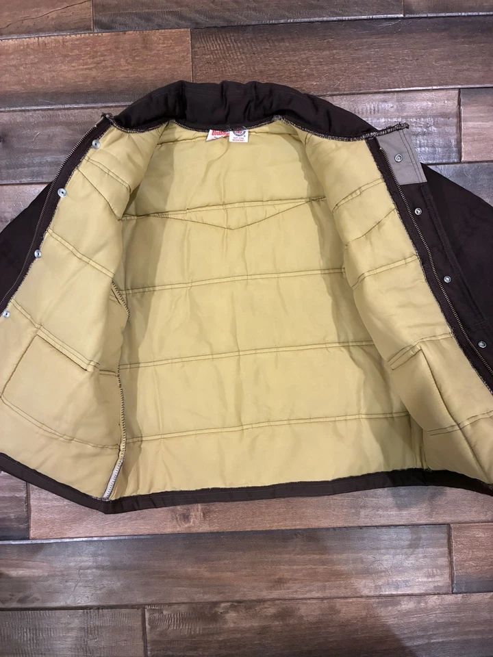 Vintage Canvas Rancher Cowboy Jacket Cropped Unitog Puffer Western Rrl M Tempco - Image 3 of 4