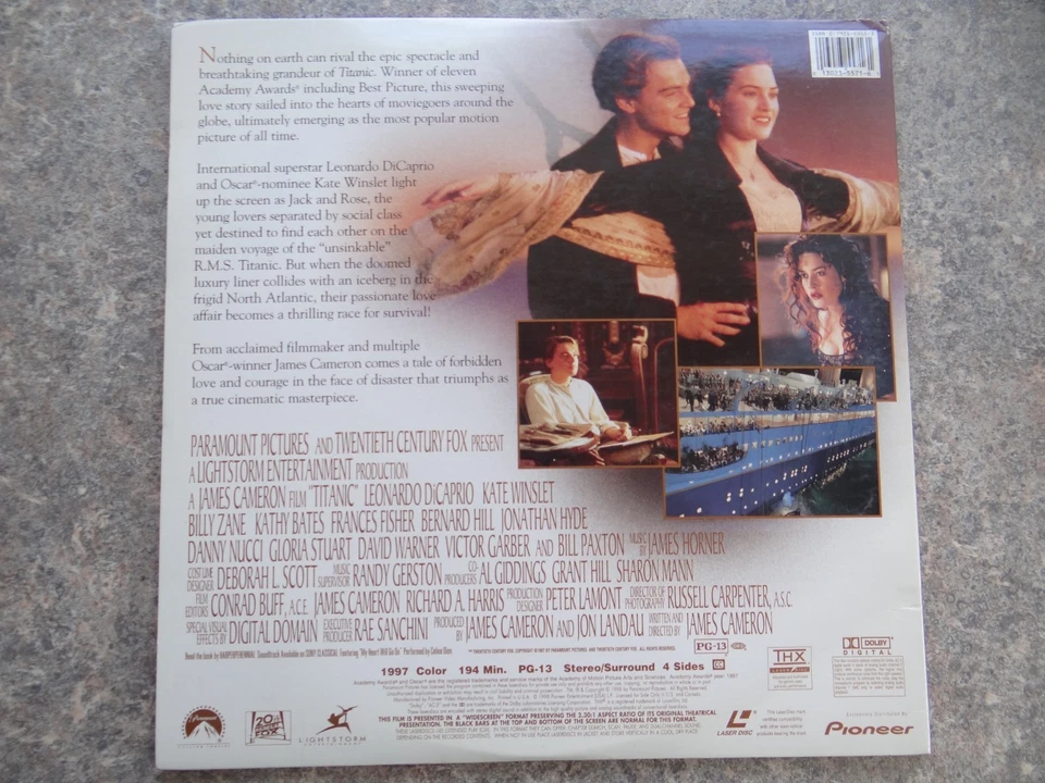 Titanic US Laser Disc LD Film Video CD Laserdisk | Leonardo DiCaprio | Englisch - Bild 3 von 4