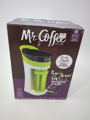 Mr. Coffee Pour Brew Go  Personal Coffee Maker 16 oz. Insulated Mug 2015