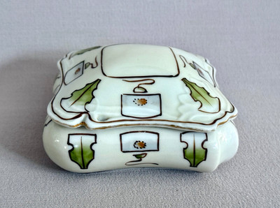 Gorgeous Antique Nippon Porcelain Dresser Jar - Arts & Crafts meets Art Deco