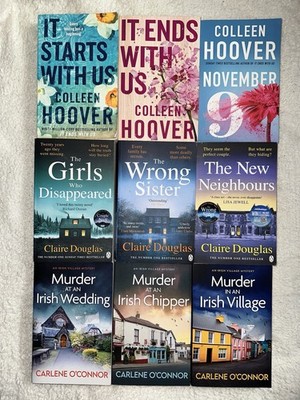 Claire Douglas Carlene O Connor Colleen Hoover Books X 9 Novels Crime Thriller