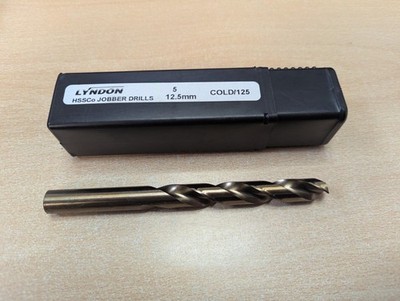 Lyndon COLD/125 HSS Profi Jobber Bohrer Kobalt - 12,5 mm Packung mit 5