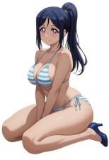 Kanan Matsuura Anime Vinyl Car Decal Sticker 7  Weatherproof