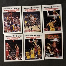NBA Hoops Tribune 1991 Bulls Complete Set Champions Michael Jordan Vintage EX