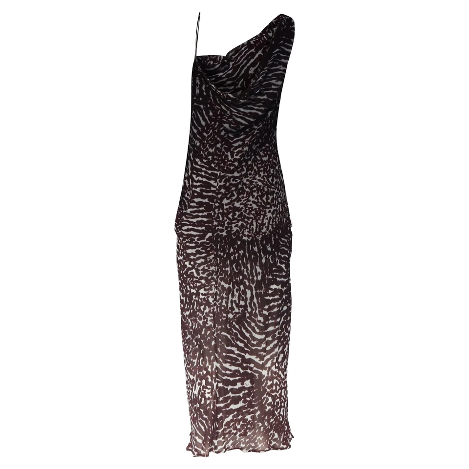 Dries Van Noten Deyon Mixed Print Midi Dress In Viscose Women Multicolo Size 38 - Image 4 of 4
