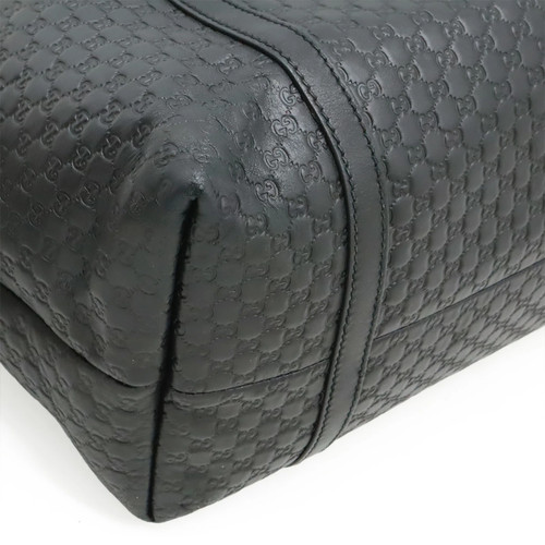 GUCCI 449647 Microguccissima Leather Black Tote Bag #PB15473 - Picture 3 of 8