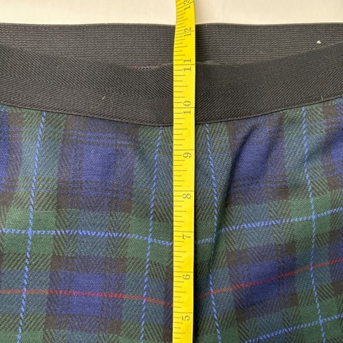 Talbots Damen Soho Knöchelhose blau grün Größe 10 kariert schwarz elastischer Bund - Bild 9 von 12
