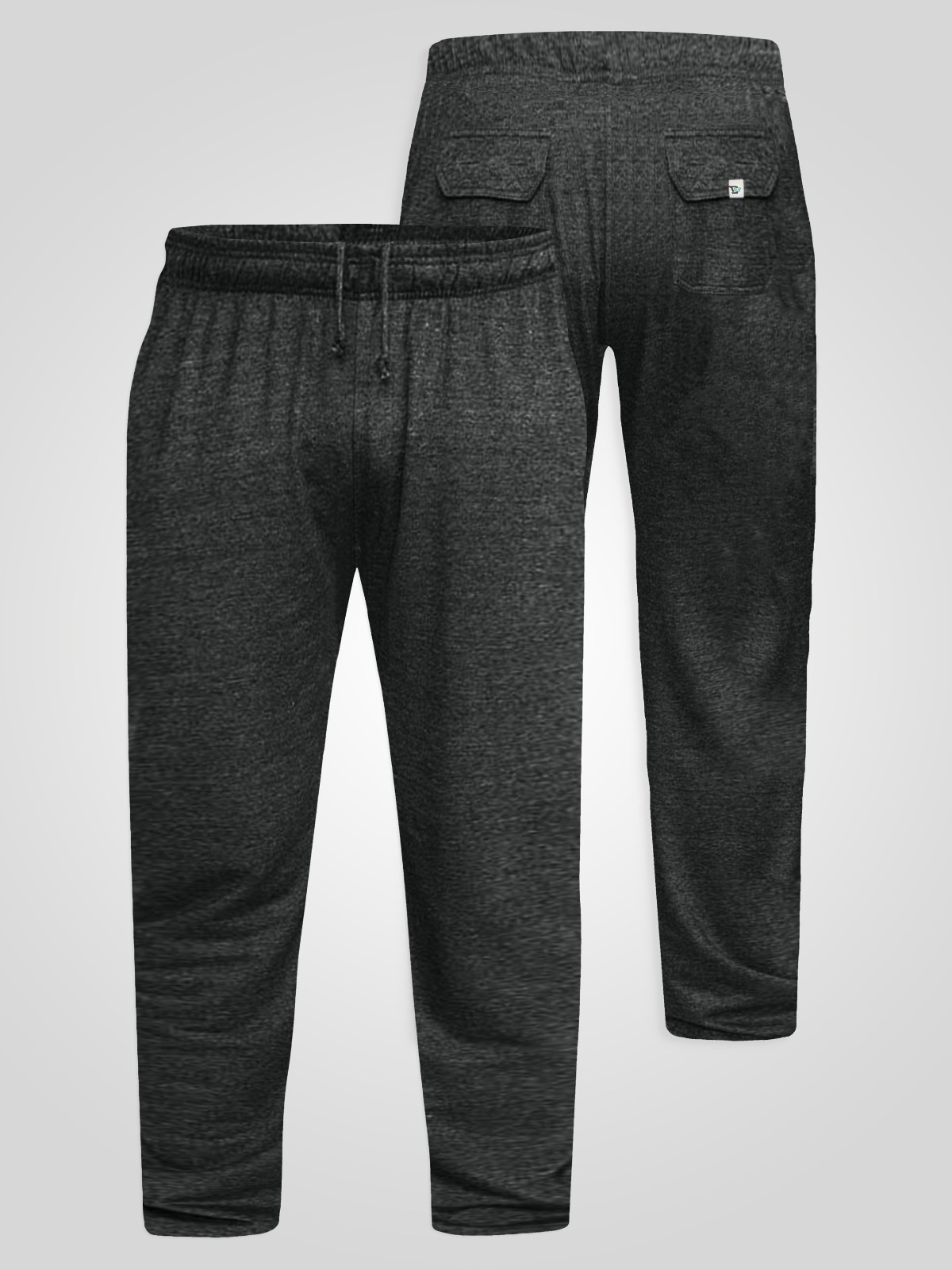 D555 Big Mens Grey Lightweight Fleece Jogging Bottom Open Hem 2XL-8XL (KS1420) image 10