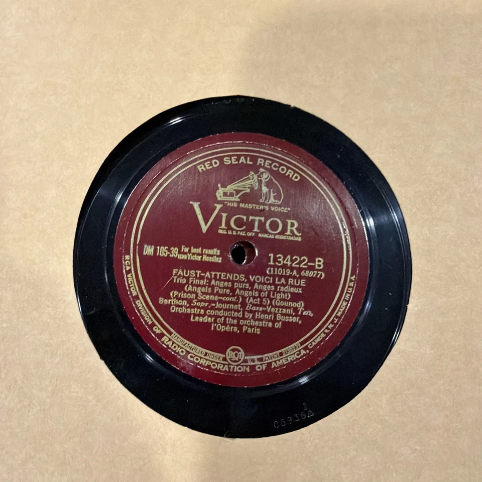 Gounod Faust Vol. 2 -  Box Set 8 (10) Records Victor Musical Masterpiece - Image 3 of 4