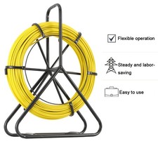 Fish Tape Fiberglass Wire Puller 328FT 6MM Cable Duct Rodder Fish Tape