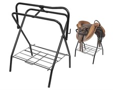 Durable Folding Saddle Rack Portable Freestanding Horse Saddle Stand