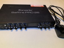 Focusrite Saffire PRO 26 Firewire Digital Audio Interface Power Cords WORKING