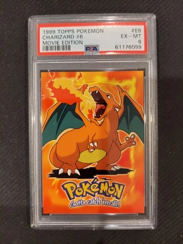 PSA 6 Charizard Topps Pokemon Movie Edition