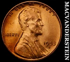 1953-S Lincoln Wheat Cent- Red- Choice Gem Brilliant Uncirculated Luster #i9324