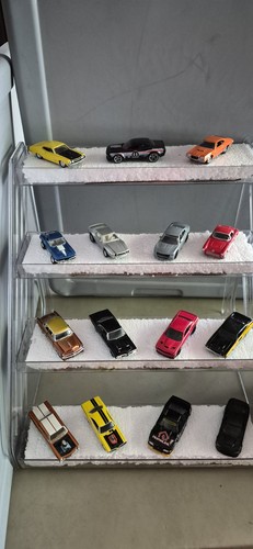 Diecast Lot Of 15 Assorted Muscle cars, Torino Javelin Corvettes etc As Is E105