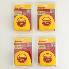 Starrett 8m Measuring Tapes 4pcs. TS1-8M