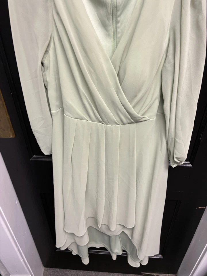 Vestido gris manga larga Ever Pretty para mujer - talla 3X Foto 2 de 4