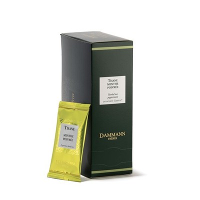 Dammann Fress Peppermint Verbena Tea Bags 24 Count Refreshing Herbal Infusion