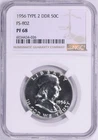 1956 Franklin Silver Half Dollar NGC PF 68 Double Die Reverse DDR FS-802 Type 2
