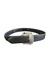 Tony Lama "The Duke" Men's Western Black Leather Woven Concho Belt 7233L Size 32