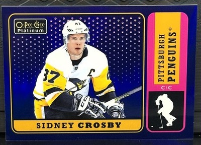 2018-19 O-Pee-Chee Platinum #R-65 Sidney Crosby Retro Blue Rainbow #027/149