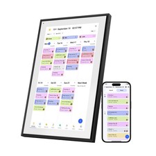 21.5 Inch Digital Calendar Wall Touchscreen, Smart Chore Chart Monthly and We...