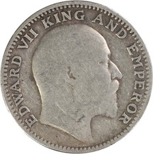 1905 (c) India - British 1/2 Rupee KM507 VG Uncertified #700