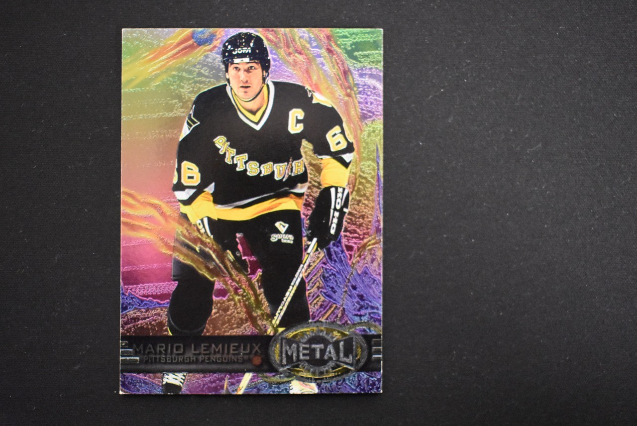 1996-97 Metal Universe Hockey Mario Lemieux #128 Pittsburgh Penguins