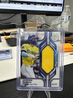 Topps Tribute Tributaries Relic Jarren Duran City Connect TJD 124/150