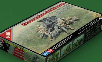 Hobby Boss 84418 German 20mm Flak 38 crews Figuren in 1:35 Bausatz Neu + OVP
