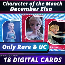 Topps Disney Collect CHARACTER OF THE MONTH December 2025 Elsa [Uncommon & Rare]