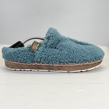 L.L. Bean Sherpa Fleece Lined Cozy Slippers Womens Size 9 M Blue Comfort Shoes