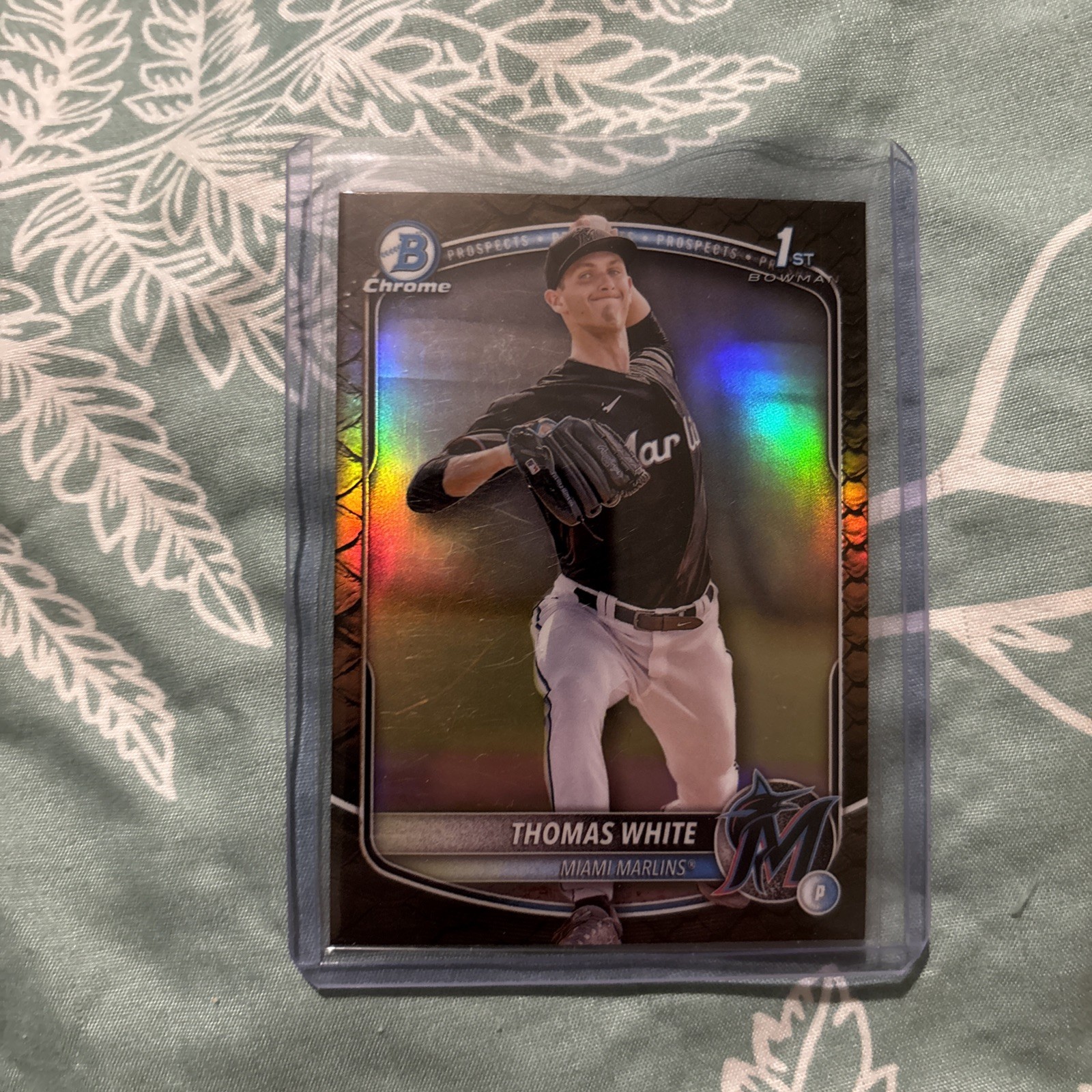 2025 Bowman - Chrome Prospects Thomas White #BCP-69 Reptilian Refractor (RC)