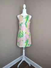 Lilly Pulitzer For Target Women's Pink Flamingo Fan Dress 20th Anniversary Sz 6