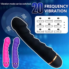 Handheld Dildo Vibrator G-Spot Massager Adult Sex Toys for Women Masturbator