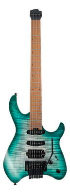 CORT Space G6TR Headless Electric Guitar Semi Gloss Lagoon