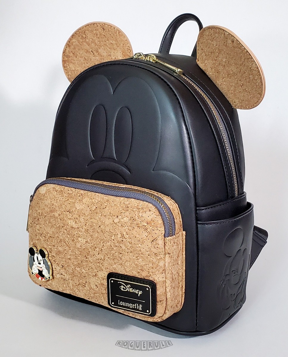 Disney Black Loungefly with Gold Mickey Accents This Black And Gold Mickey Loungefly Mini Backpack Is Fit  main image 3