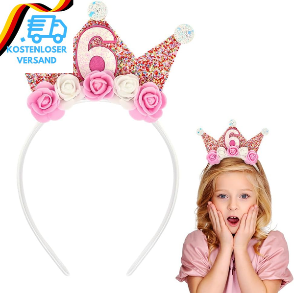 Geburtstagskrone MäDchen 3-6 Jahre, Geburtstag Krone MäDchen Geburtstag Stirnban-image