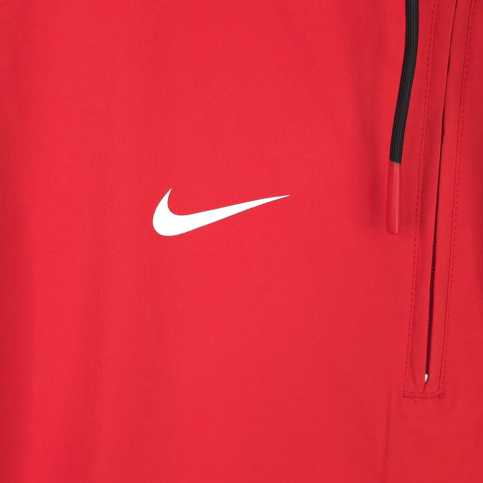 Nike Pregame 1/4 Zip Player Jacket Red/Black Sleeves Men's L  FJ9536 SMU Dallas - Image 4 of 4