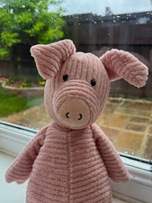 Retired Jellycat Pink Quaxy Pig Corduroy Plush Soft Toy New Without Tags.
