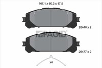 Bremsbelagsatz BremsklöTze FüR Toyota Highlander AXUH7 GSU7 RAV 4 V A5 H5