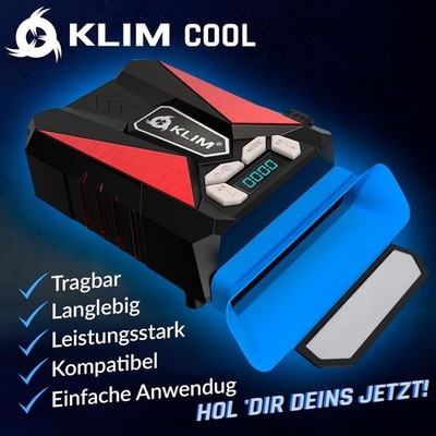 KLIM Cool - Universaler Kühler für Spielekonsole Laptop PC - Laptopkühler
