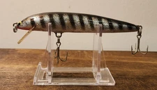 Bagleys Striped Bang-O-Lure S4-BS, Black Stripe on Silver Foil, ALL BRASS!