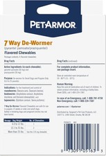 7 Way De-Wormer for Dogs, Oral Treatment for Tapeworm, Roundworm Hookworm in S