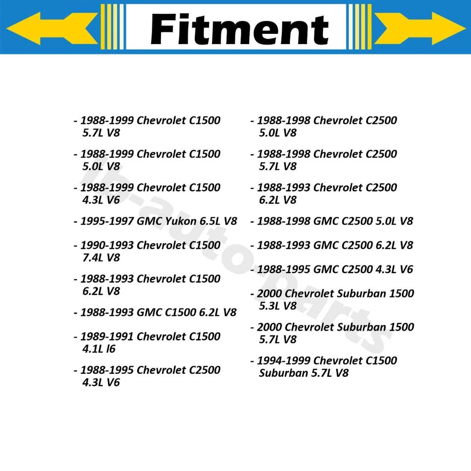 2 piezas centradas en manguera de línea de freno delantero para Chevrolet C1500 1988-1999 Foto 3 de 4