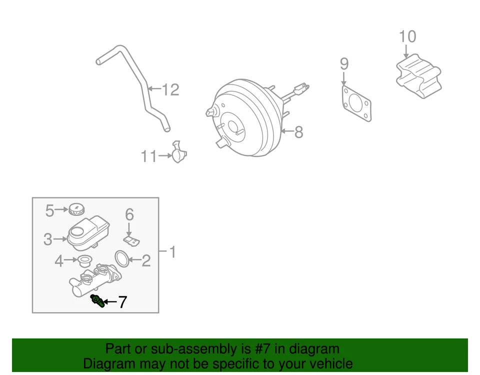 Genuine Nissan Pressure Sensor 47240-3X00A - Image 4 of 4